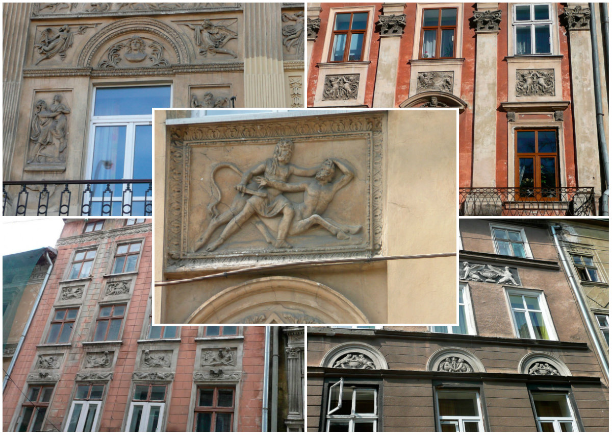 Антон Шімзер на кам’яницях Львова