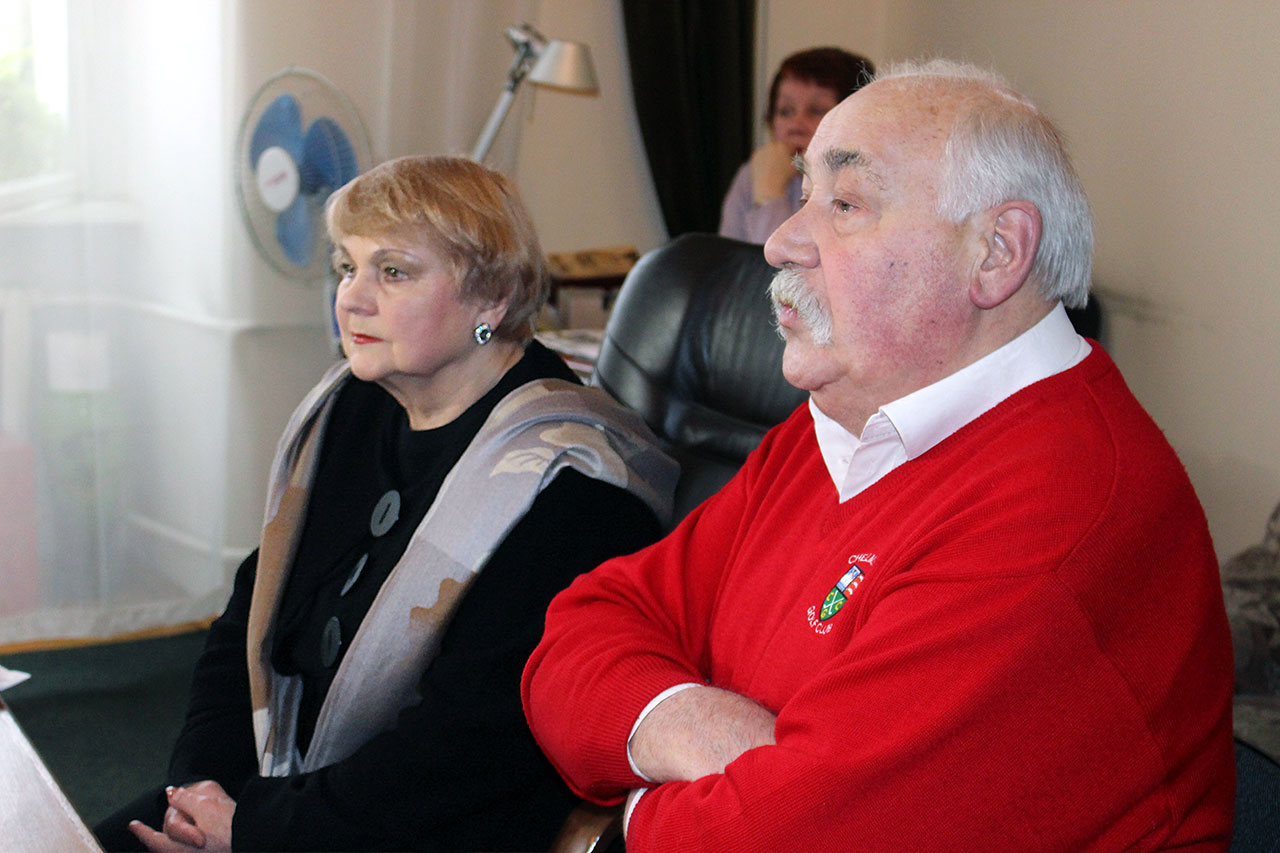 Таїсія Литвиненко та Федір Стригун на перс-конференції