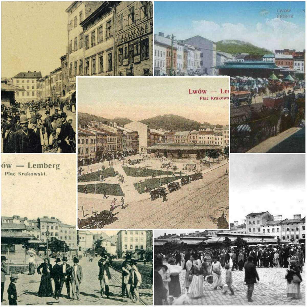 Краківська торговиця - перше зразкове торгівельне місце у Львові. 15 історичних зображень