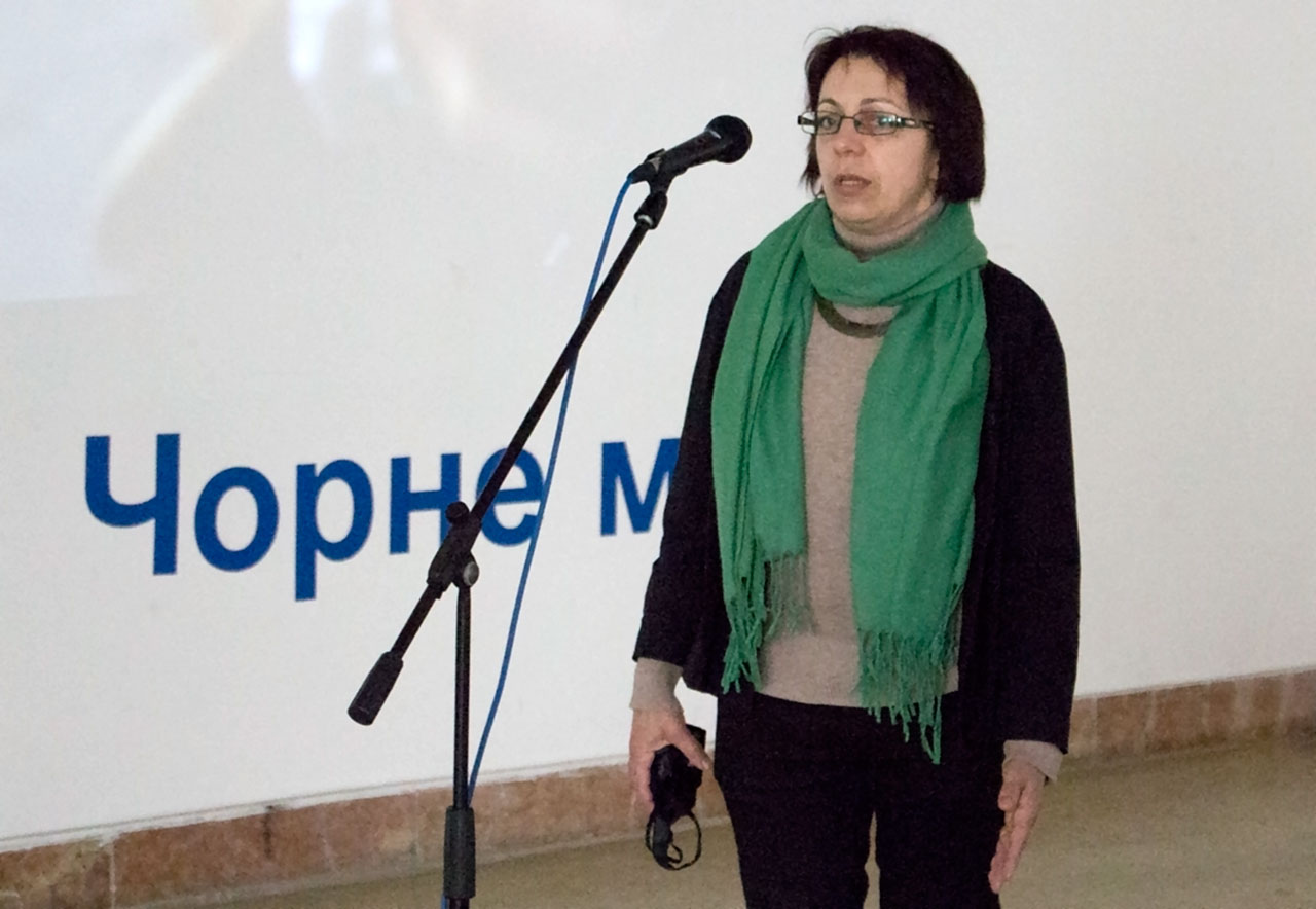 Заступник директора Львівського Палацу Мистецтв Наталка Космолінська