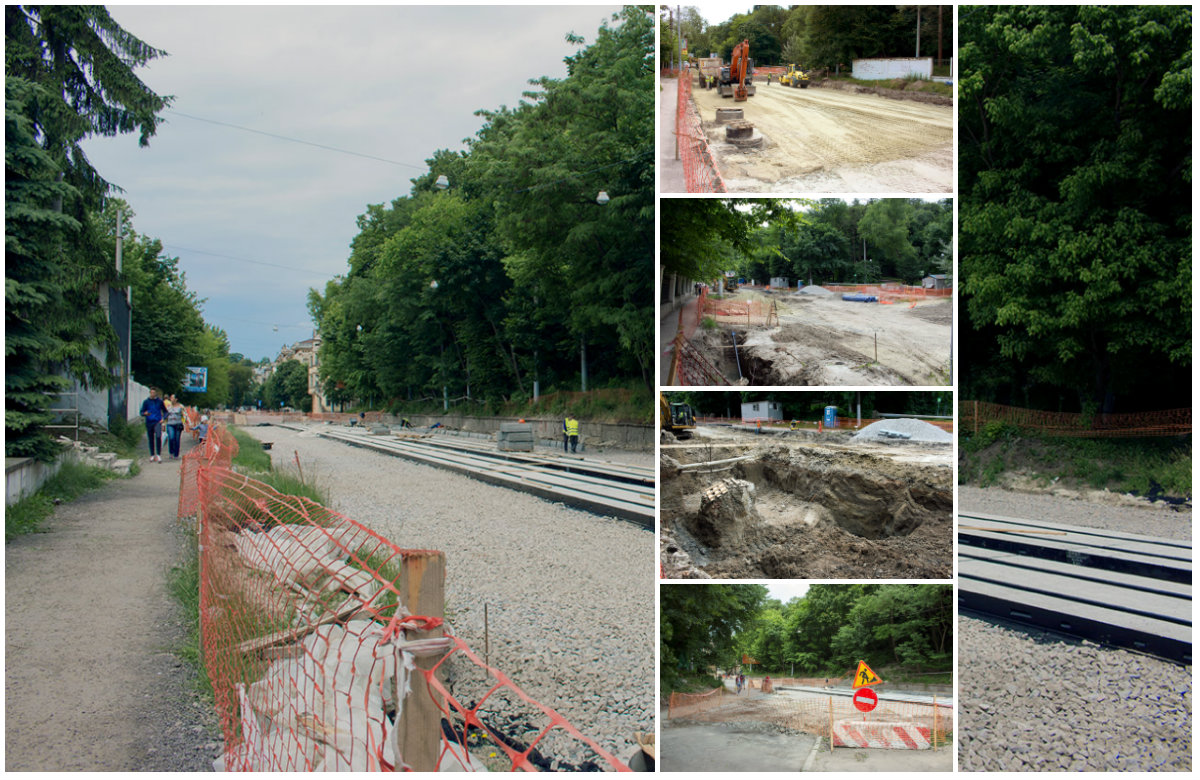 Розрита вулиця Стуса - будівельники не спішать