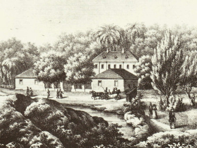 Погулянка на зображенні Кароля Ауера. 1840 рік