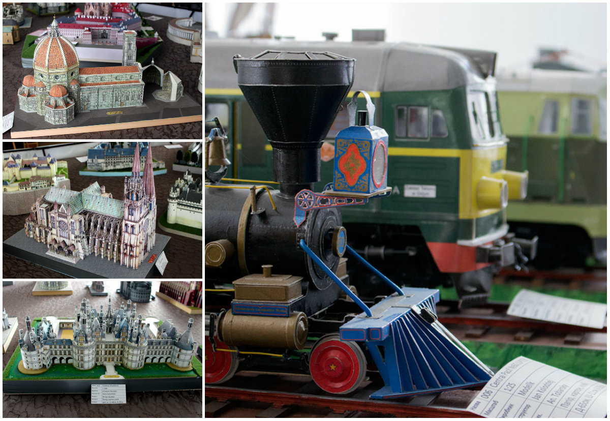 100 експонатів виставки паперових 3D-моделей