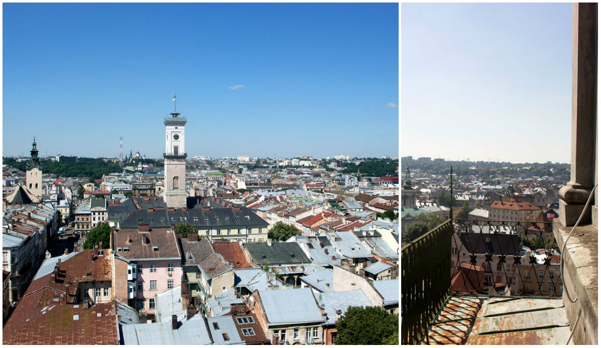 Панорама Львові з вежі Корнякта, або чому туди не пускають туристів