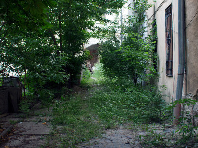 Вцілілі залишки синагоги «Золота Роза» у Львові, фото 1 липня 2015 року