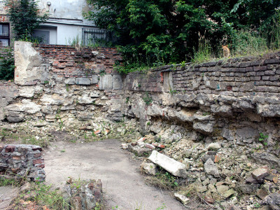 Вцілілі залишки синагоги «Золота Роза» у Львові, фото 1 липня 2015 року