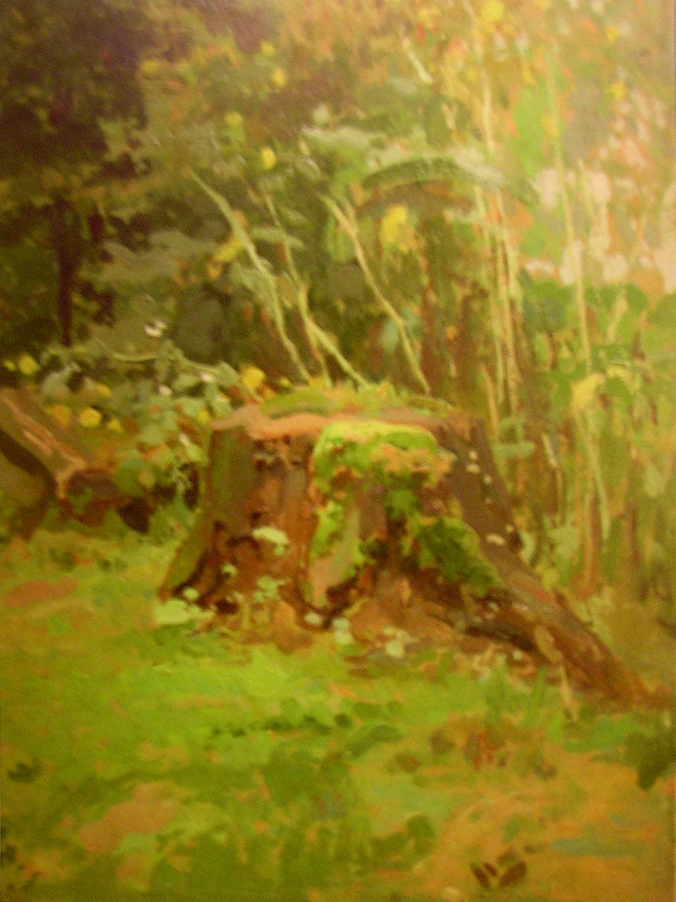 І.Труш «З життя пнів». Картон, олія. Львівський національний літературно-меморіальний музей І.Франка