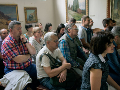 Концерт музичного гурту "Хрущі" в музеї Івана Труша