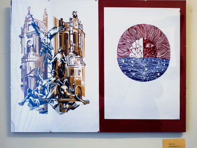 Експозиція виставки «Графіка. Поступ молодих-5»