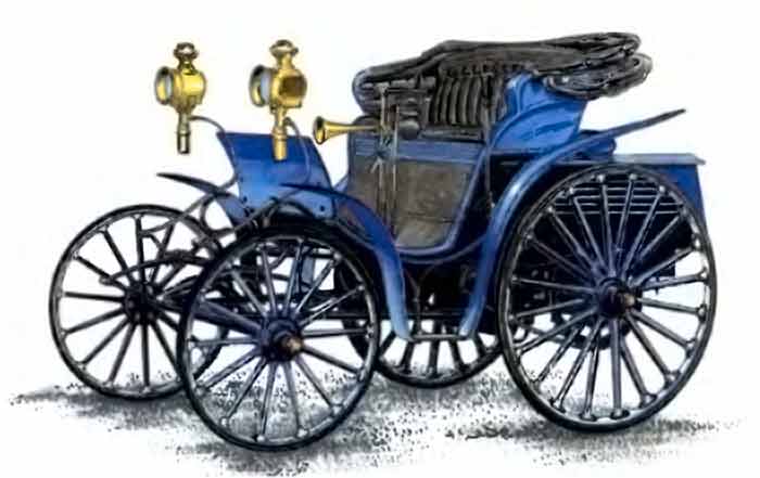 Автомобіль «Benz-Victoria». Такий вигляд мало авто, яке першим з’явилося у Львові в 1897 році.