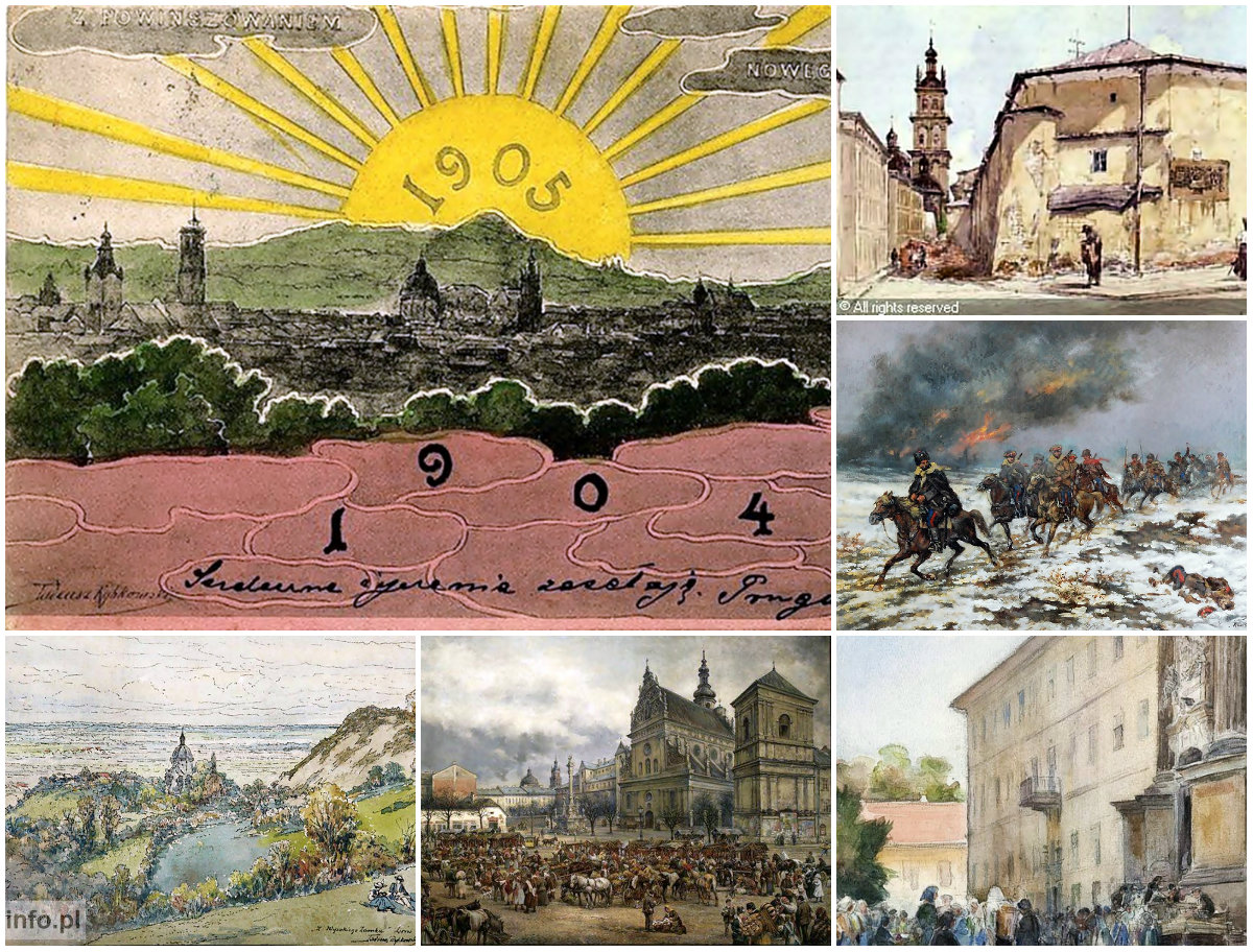 Львів початку ХХ століття на малюнках Тадеуша Рибковського