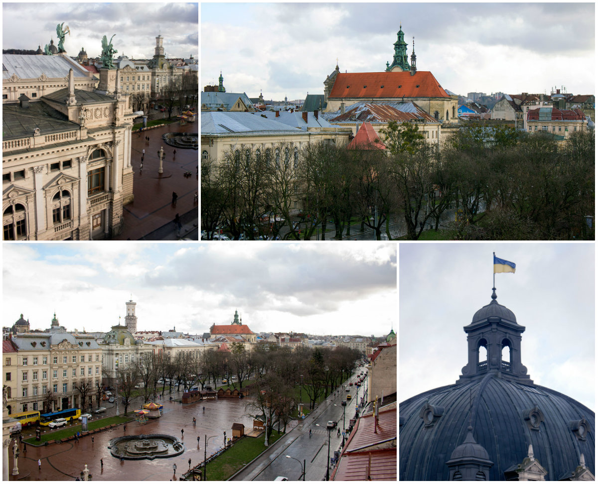 12 фотографій Львова з ресторану готелю "Панорама"