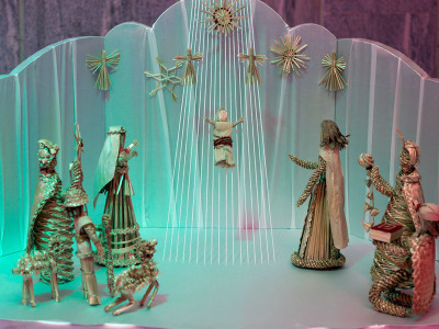 Експозиція виставки шопок "Різдвяна Львівщина"