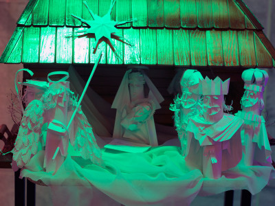 Експозиція виставки шопок "Різдвяна Львівщина"