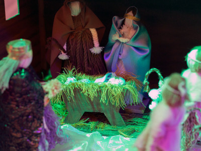 Експозиція виставки шопок "Різдвяна Львівщина"