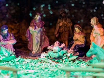 Експозиція виставки шопок "Різдвяна Львівщина"