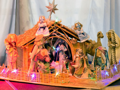 Експозиція виставки шопок "Різдвяна Львівщина"