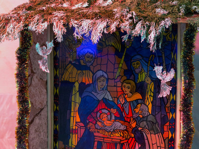 Експозиція виставки шопок "Різдвяна Львівщина"