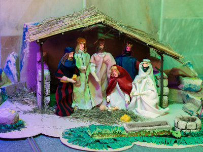 Експозиція виставки шопок "Різдвяна Львівщина"