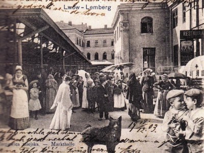 Галицький ринок. Фото 1919 року