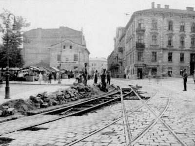 Стрийський ринок на межі вул. Шота Руставелі та Стрийської. Фото 1928-1929 рр.
