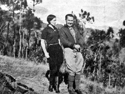 С. Яблонська разом із чоловіком Жаном Уденом в Юньнані (Китай), середина 1930-х рр.