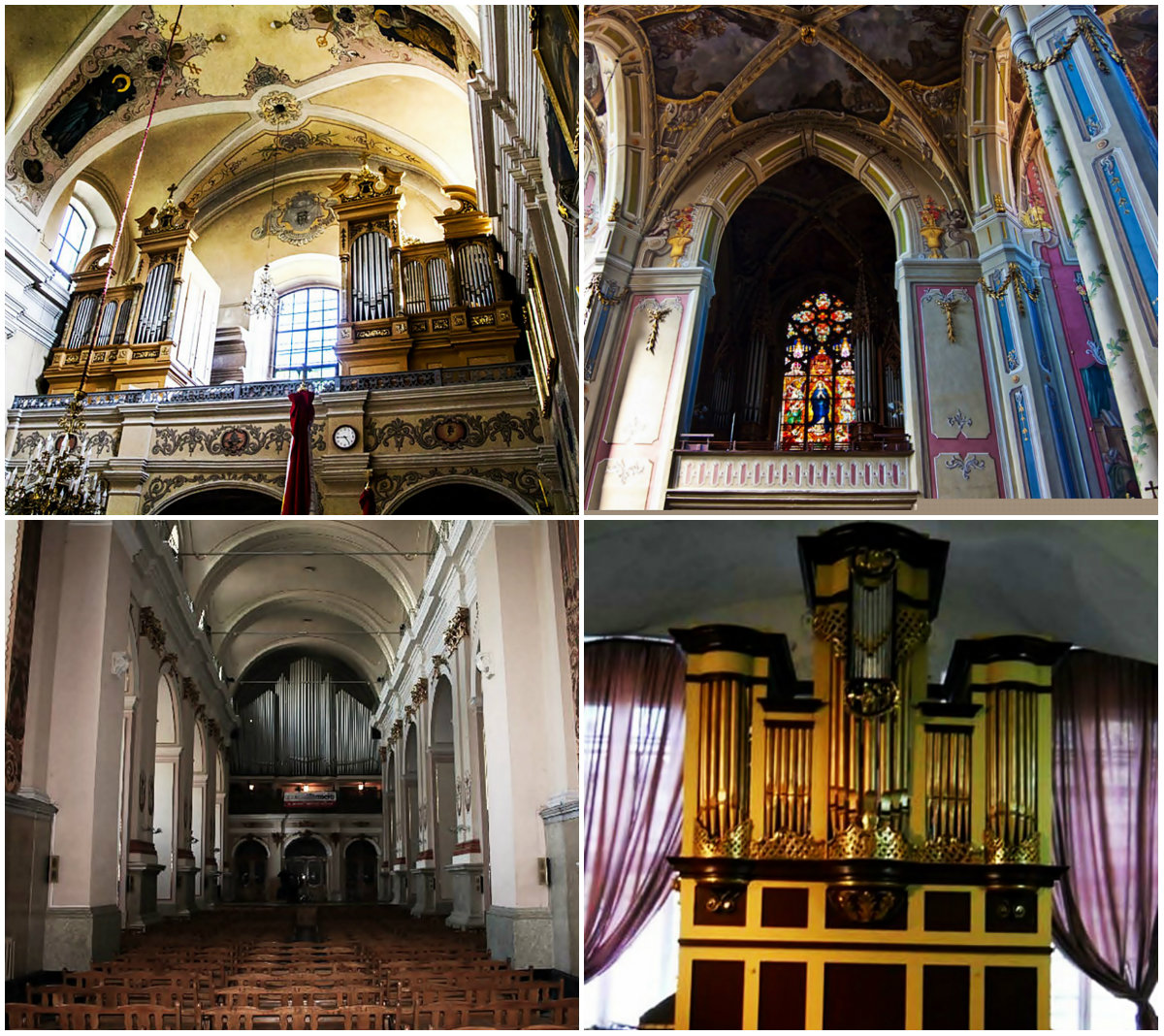 Чотири діючі органи Львова Чотири діючі органи Львова