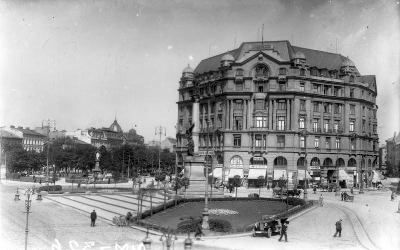 Львівські будинки нафтових компаній Будинок Шпрехера після завершення будівництва. Фото 1920-х рр.