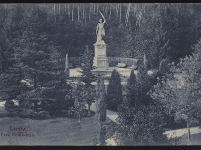 Пам'ятник Я.Кілінському в Стрийському парку. Фото 1905 року