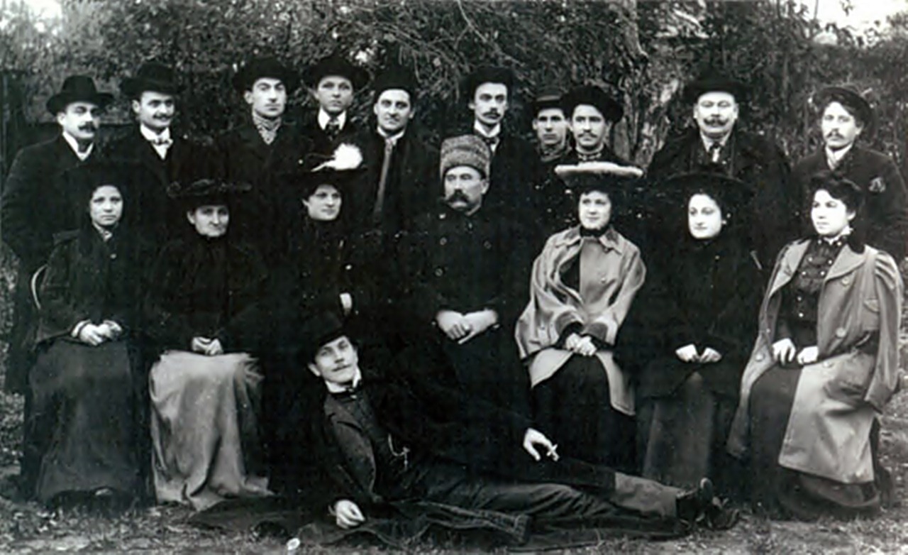 Дружина театру «Руської бесіди». Джерело: http://bruchwiese.livejournal.com/344805.html