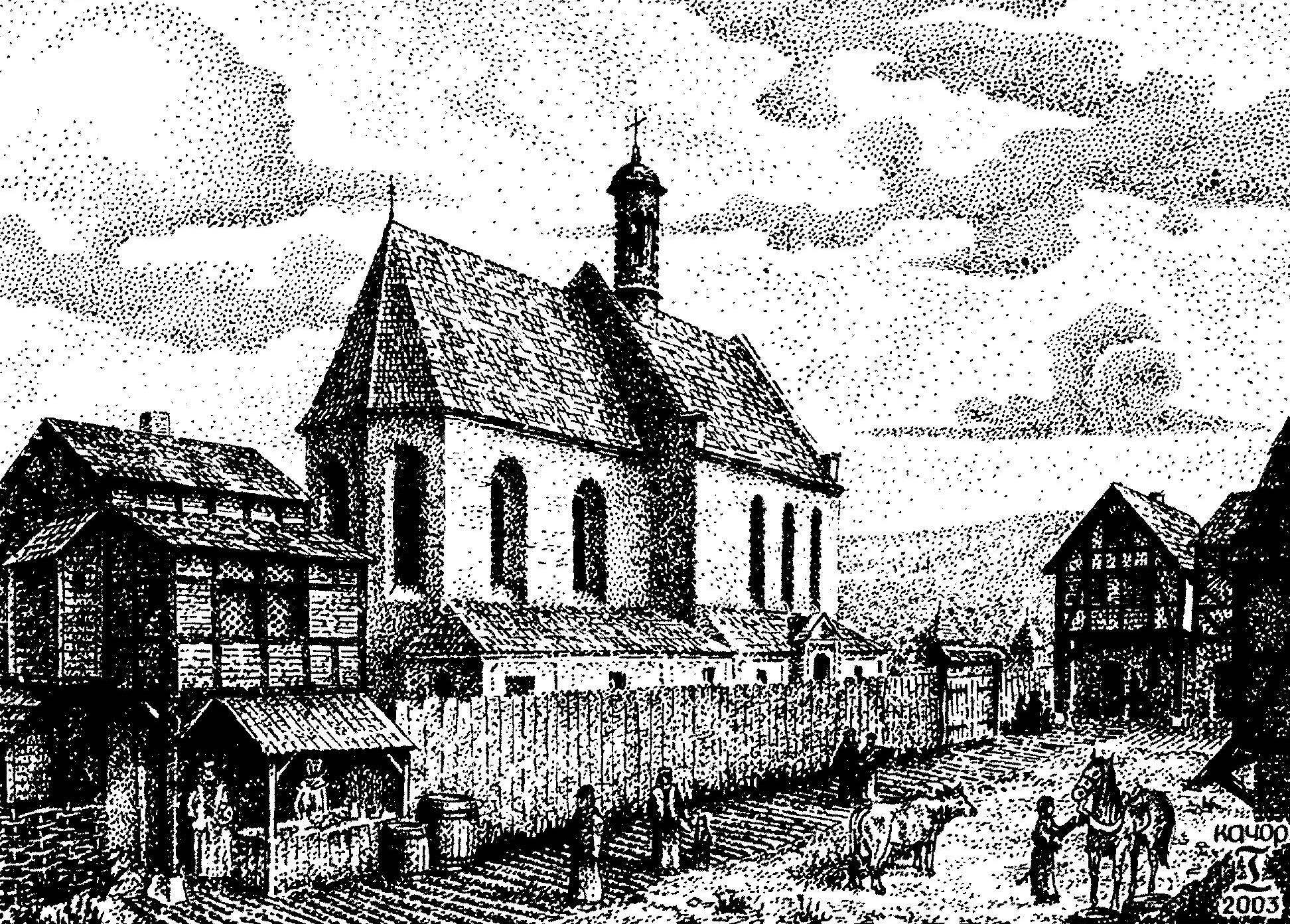 Рисунок-реконструкція давнього вигляду Львова авторства Ігоря Качора