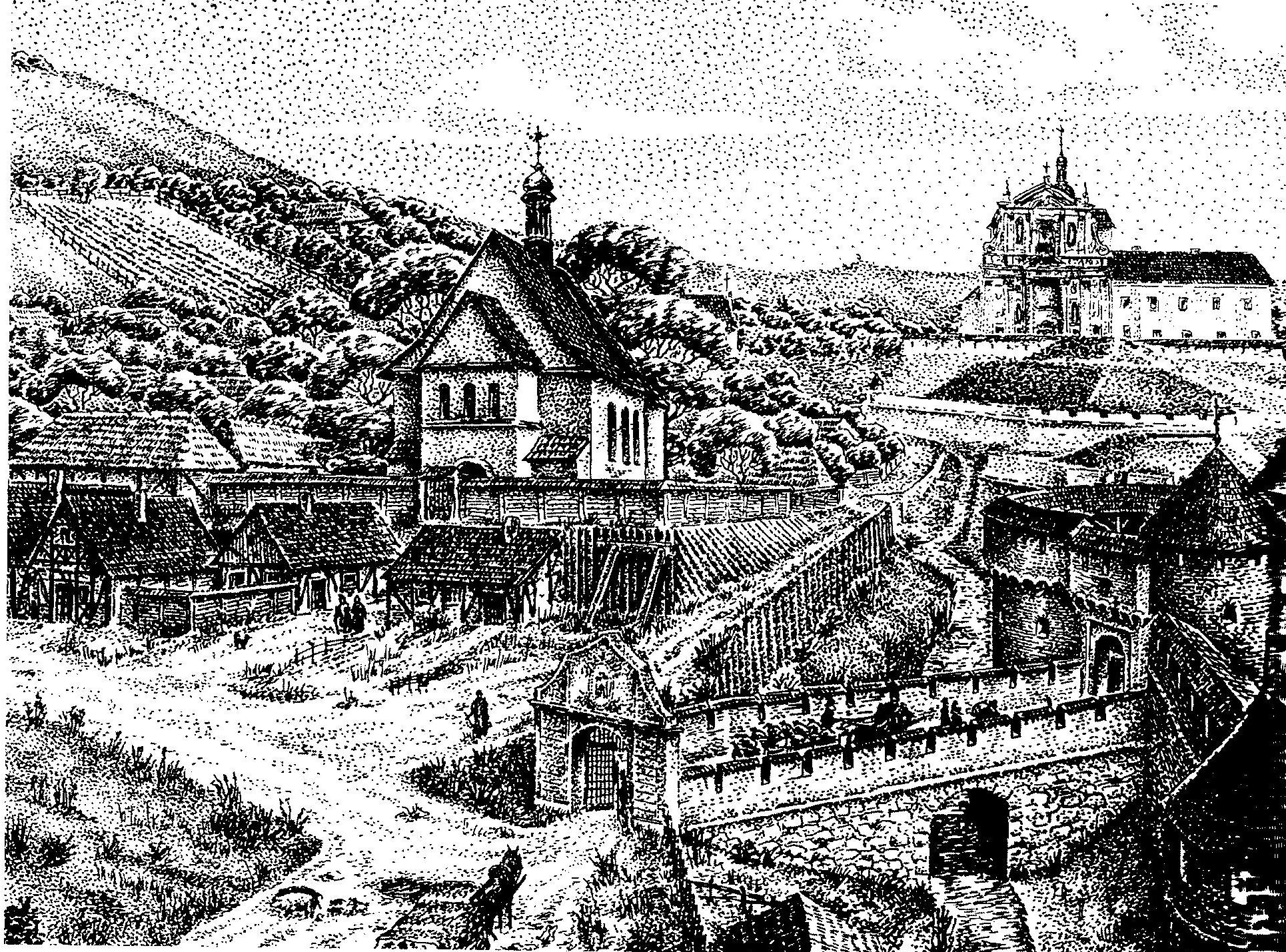 Рисунок-реконструкція давнього вигляду Львова авторства Ігоря Качора