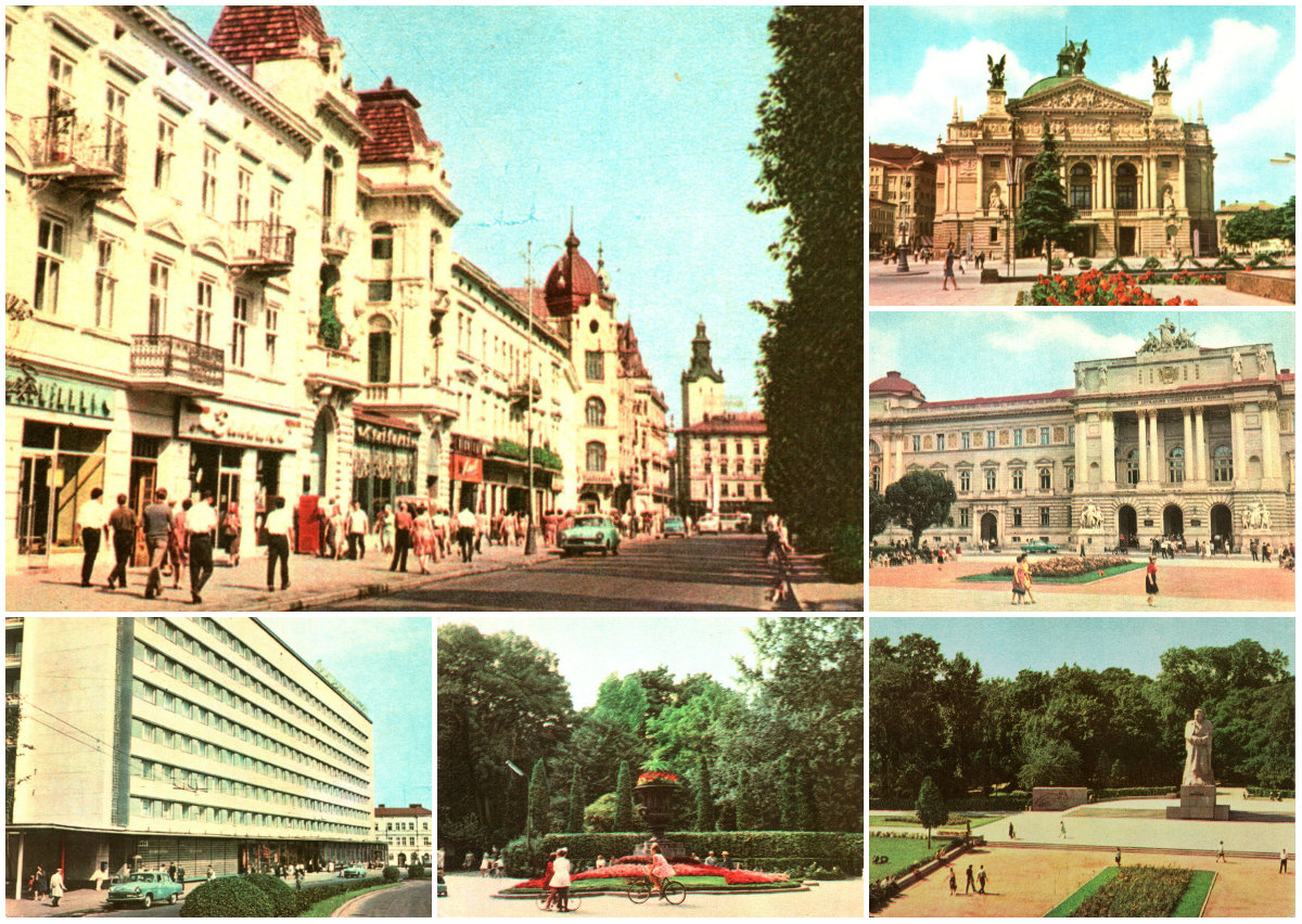 Кольоровий Львів на 14 поштівках 1968 року Кольоровий Львів на 14 поштівках 1968 року