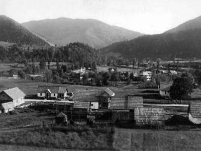 Микола Сеньковський. Вид на Татарів, поблизу Яремча, 1925–1930-ті рр. (зі сайту http://proidysvit.livejournal.com/61415.html)