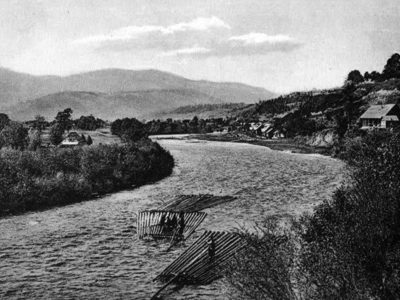 Микола Сеньковський. Дараби на Чорнім Черемоші поблизу Города, Косівщина, 1935 р. (зі сайту http://proidysvit.livejournal.com/105710.html)