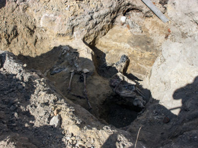 Масові людські захоронення у подвір’ї Національного музею-меморіалу «Тюрма на Лонцького»