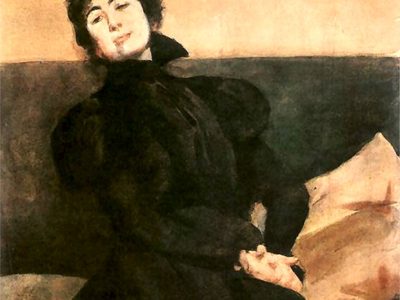 «Портрет Габріелі Запольської», 1898 рік. Автор – Юліан Фалат