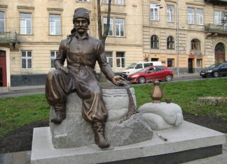 Пам'ятник Юрію Кульчицькому у Львові. Фото з https://uk.wikipedia.org