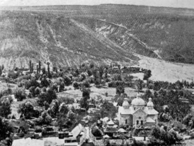 Іван Олексишин. Вид на ярову оселю Доброкут поблизу Більча Золотого (Наша Батьківщина. – 1937. – Ч. 3)