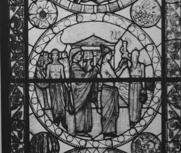 Вітраж «Містерія до поклоніння незнаного, але відчутного Бога», фот. Людвіка Вележинського, 1930 р.