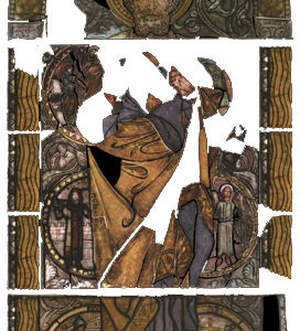 Вітраж Св. Павло перед реставрацією, фот. А.Мацєй