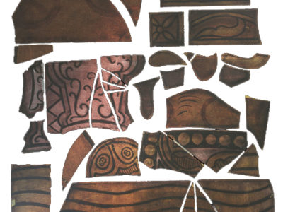 Уламки скла з вітражів, фот. А.Мацєй