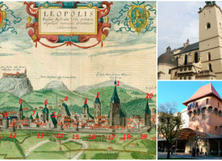 Які будівлі Львова зображено на відомій панорамі Гогенберга?