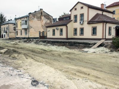 Реконструкція шляхопроводу на вул. Городоцькій у Львові, фото 21 жовтня 2016 року
