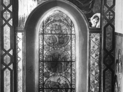 Вітраж «Містерія до поклоніння незнаного, але відчутного Бога» і фрески Яна Генрика Розена, фот. Волянської Й.