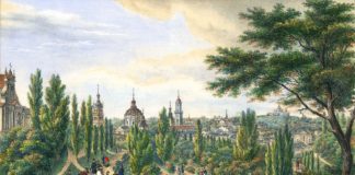 Літографія Карла Ауера “Губернаторські вали” (1837-1838)