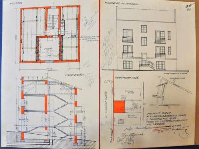 Креслення будинку по вул. Квітки-Основ'яненка, 14 у Львові, фото М. Ляхович