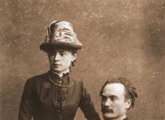 Іван Франко з дружиною Ольгою з Хоружинських у день шлюбу. Київ, 1886 р.