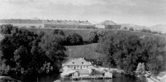 Пелчинський став і Цитадель у 1893 році