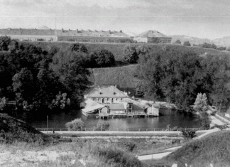 Пелчинський став і Цитадель у 1893 році